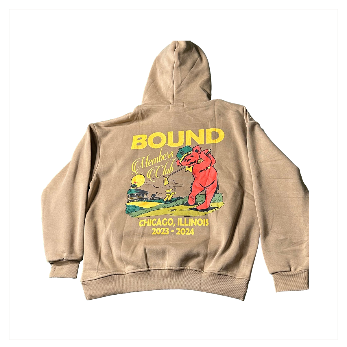 Bound Vintage Bear Hoodie Sand