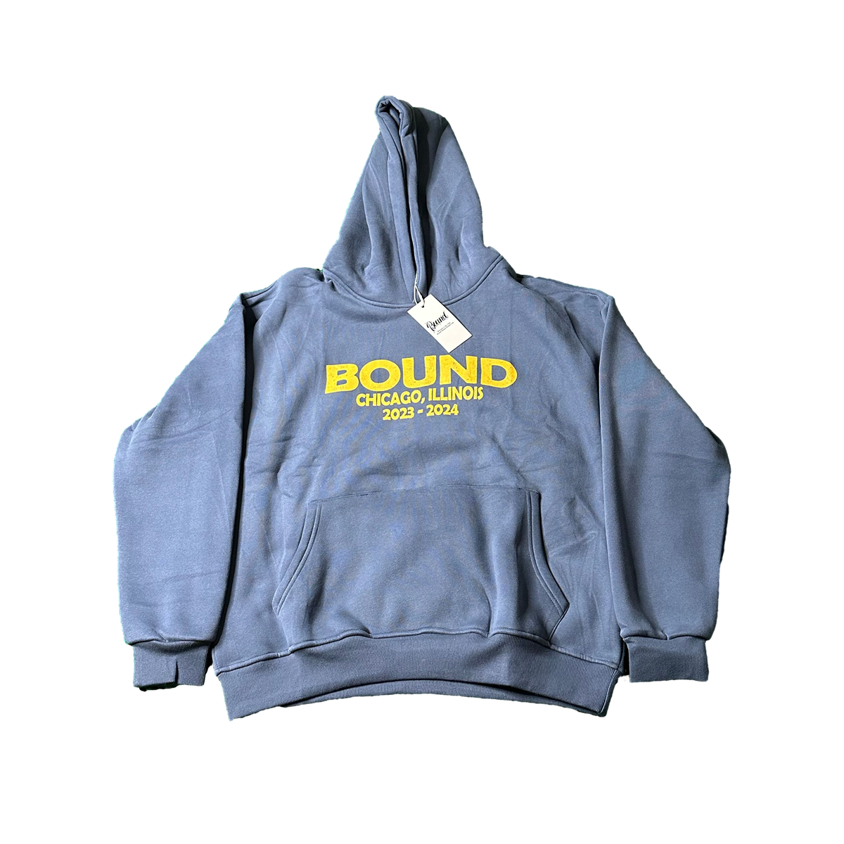 Bound Vintage Bear Hoodie Slate Blue