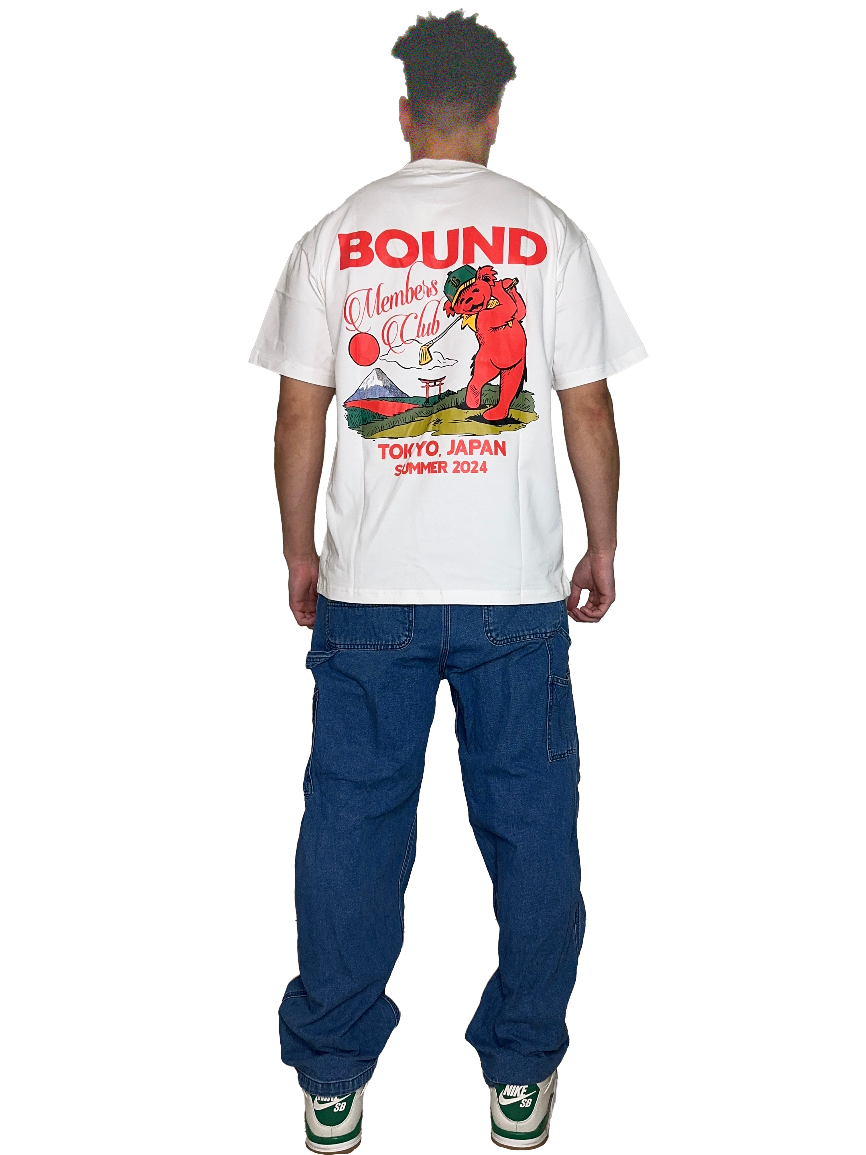 Bound Tokyo Bear Tee White