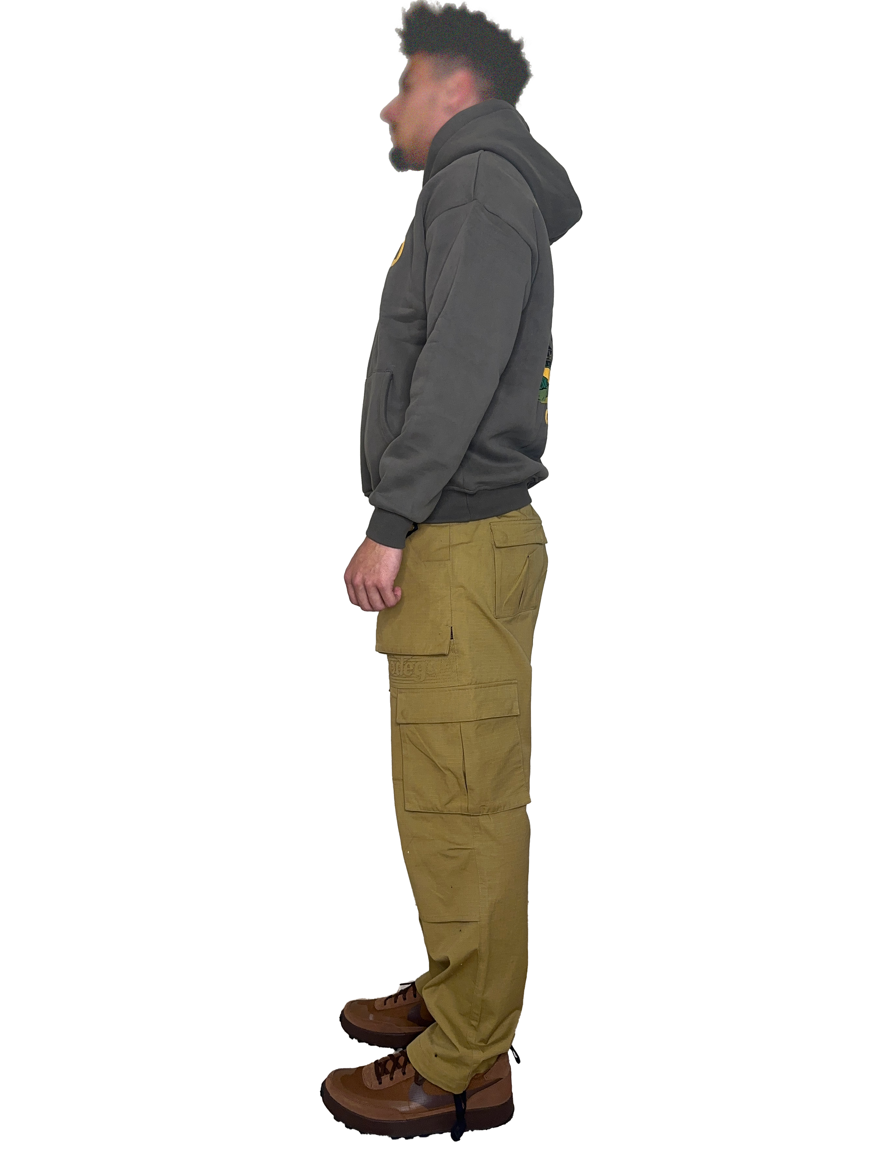 Bound Vintage Bear Hoodie Charcoal