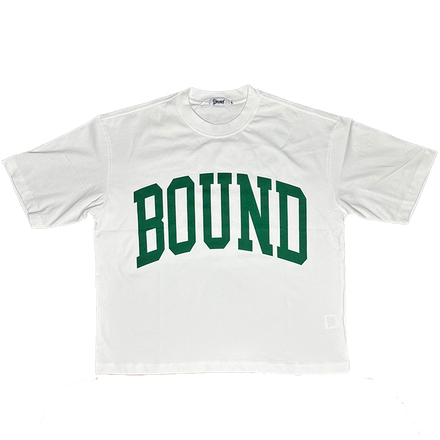 Bound JUMBO Collegiate Oversized Tee White