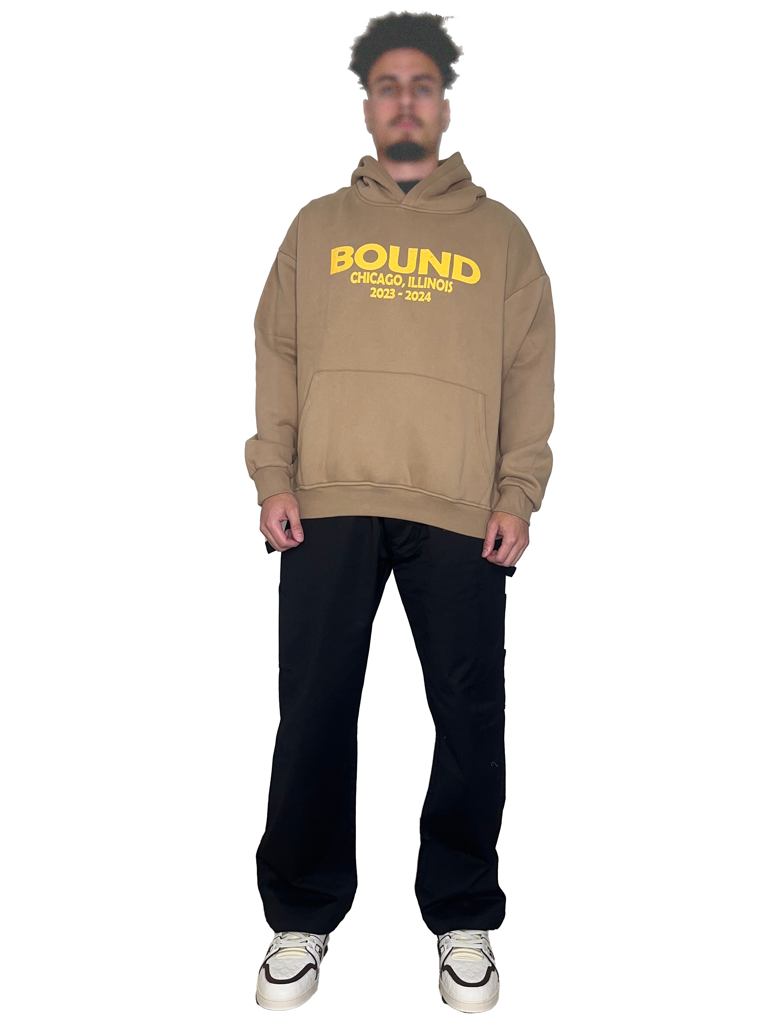 Bound Vintage Bear Hoodie Sand
