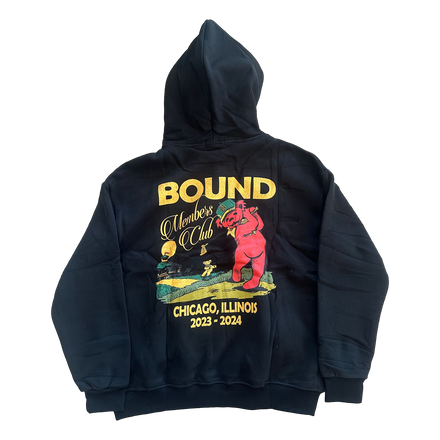 Bound Vintage Bear Hoodie Black