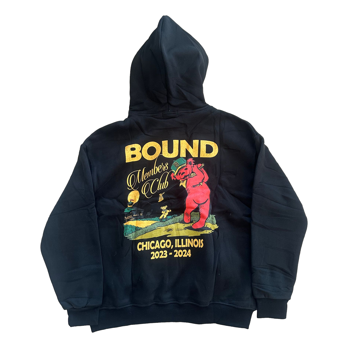 Bound Vintage Bear Hoodie Black