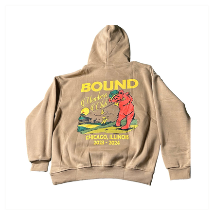 Bound Vintage Bear Hoodie Sand