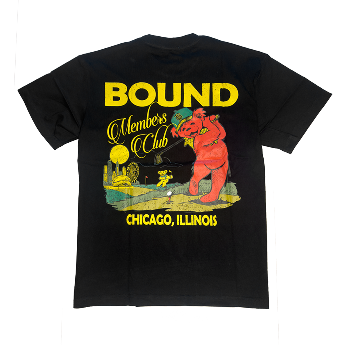 Bound Chicago Vintage Bear Tee Black