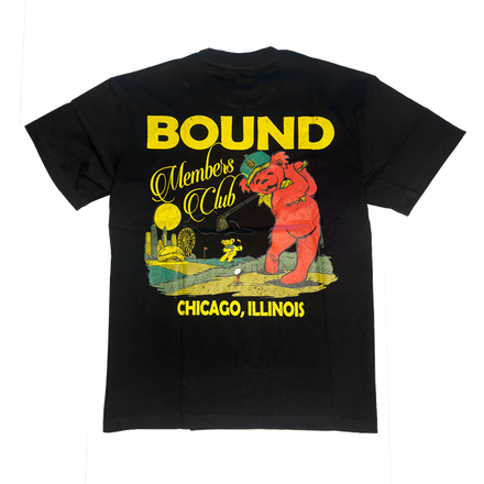 Bound Chicago Vintage Bear Tee Black