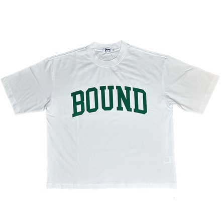 Bound Collegiate Oversized Tee White